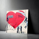 tableau "Closed for Repairs" vinyle sur mdf