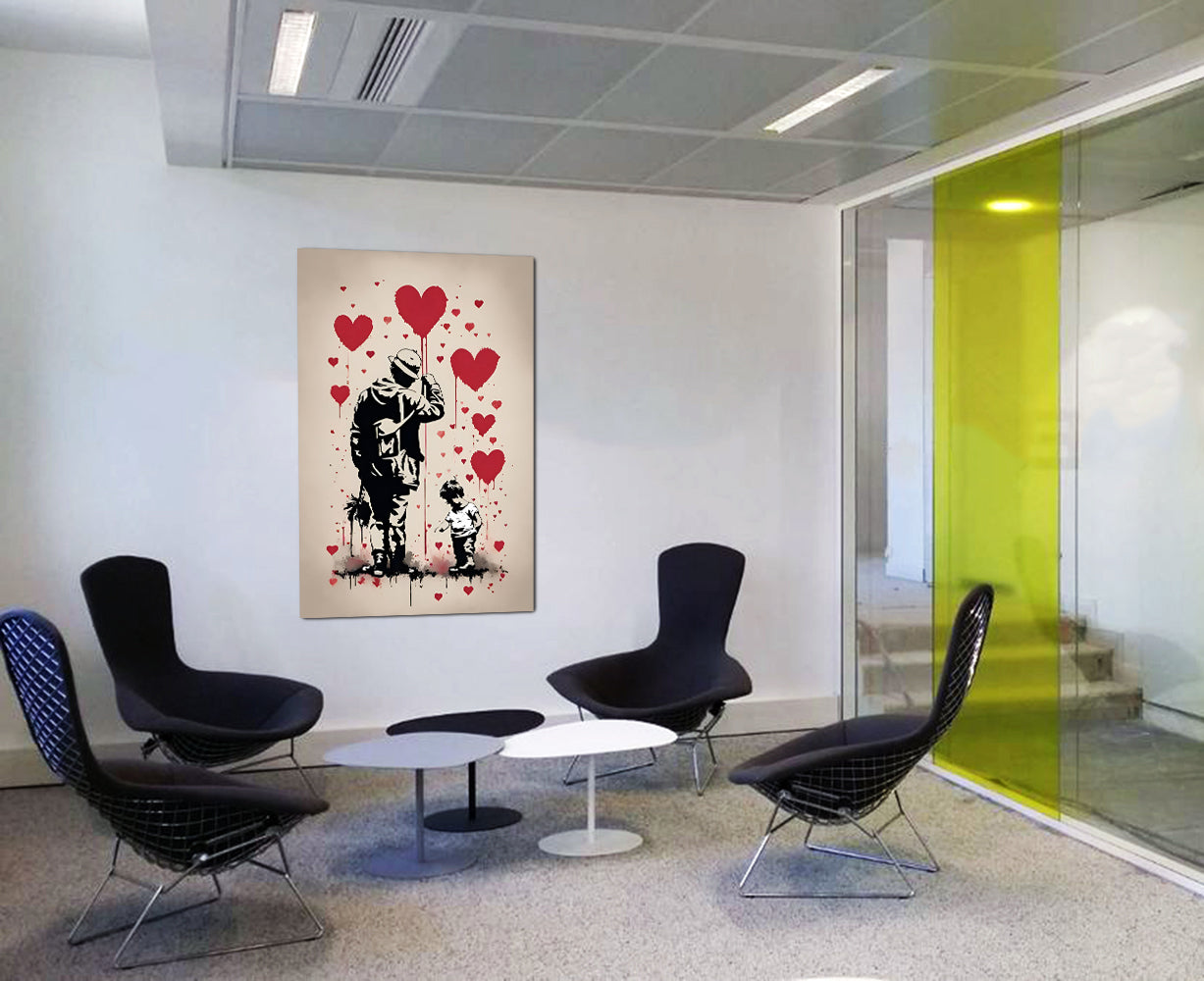 tableau « Ballon de Vie » en vinyle sur mdf