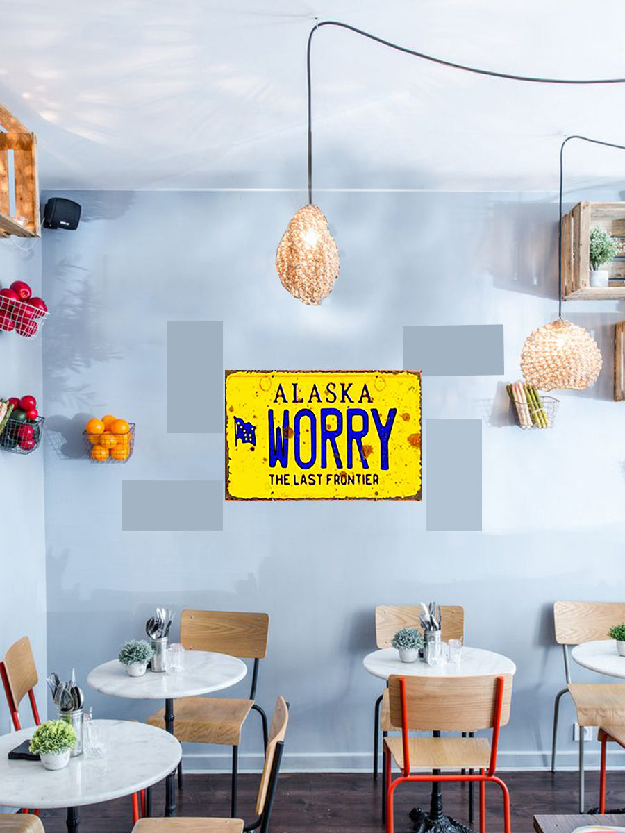 Tableau décoratif - plaque 21x30cm - worry