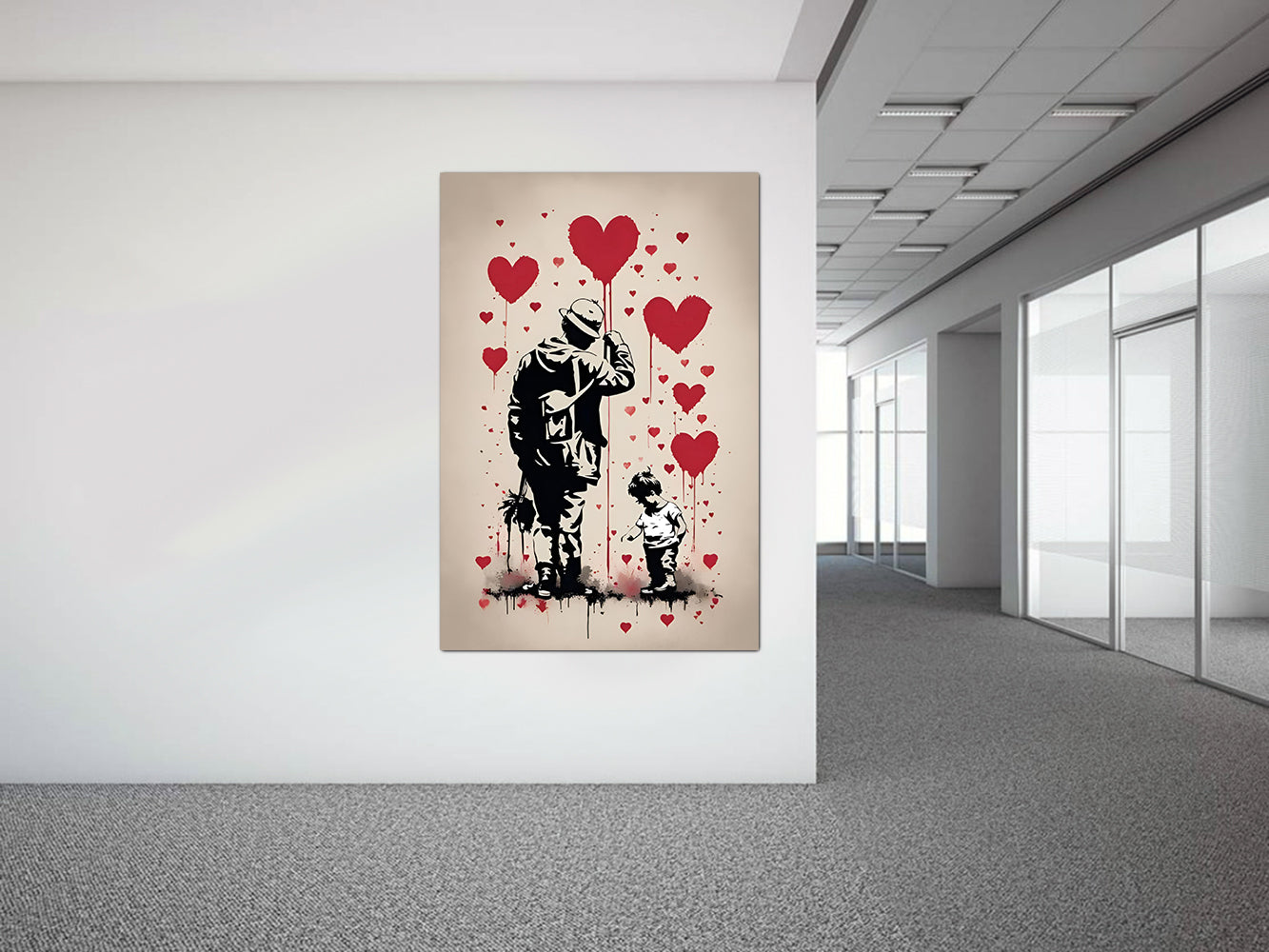 tableau « Ballon de Vie » en vinyle sur mdf