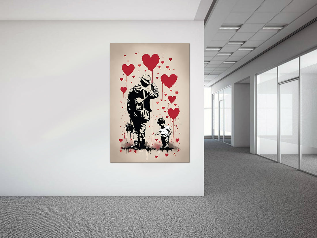 tableau « Ballon de Vie » en vinyle sur mdf