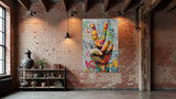 Tableau Street Art Contemporain - Geste de la Paix