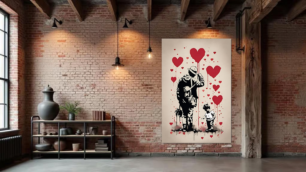 tableau « Ballon de Vie » en vinyle sur mdf