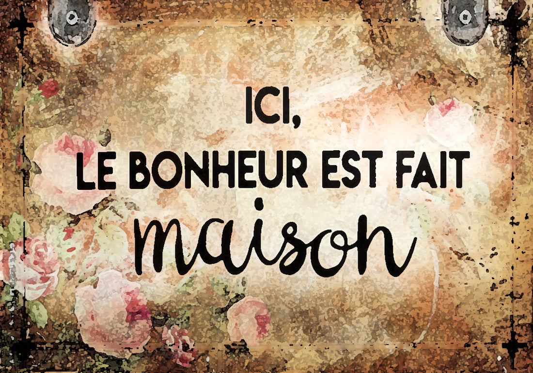 Tableau décoratif - plaque 21x30cm -  fait maison