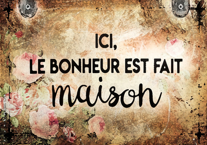 Tableau décoratif - plaque 21x30cm -  fait maison