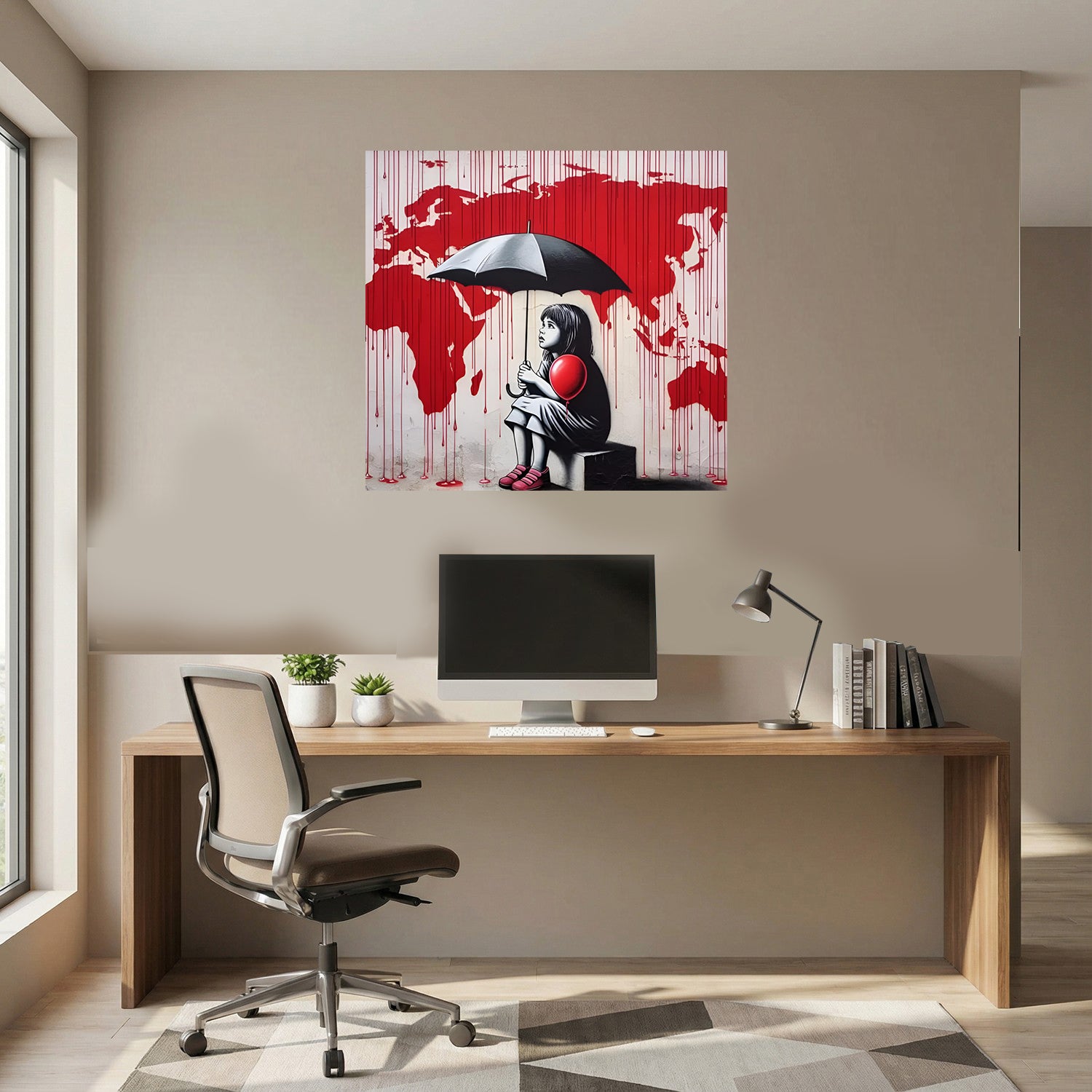 tableau "Le Monde qui Saigne"