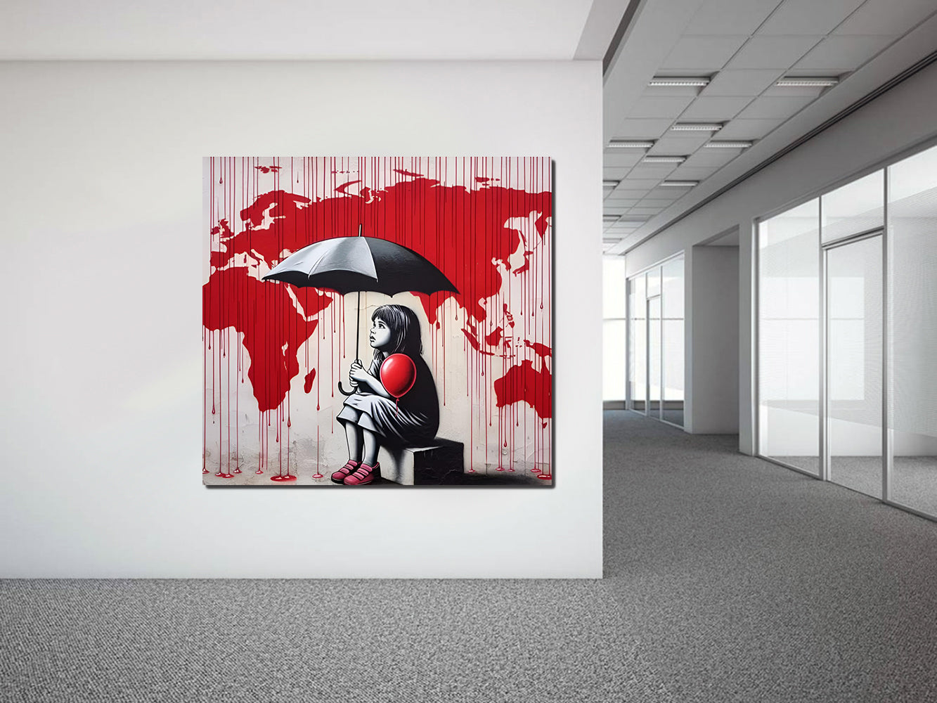 tableau "Le Monde qui Saigne"