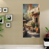 Tableau décoratif - maison jardin - 60x120 cm vinyle sur mdf