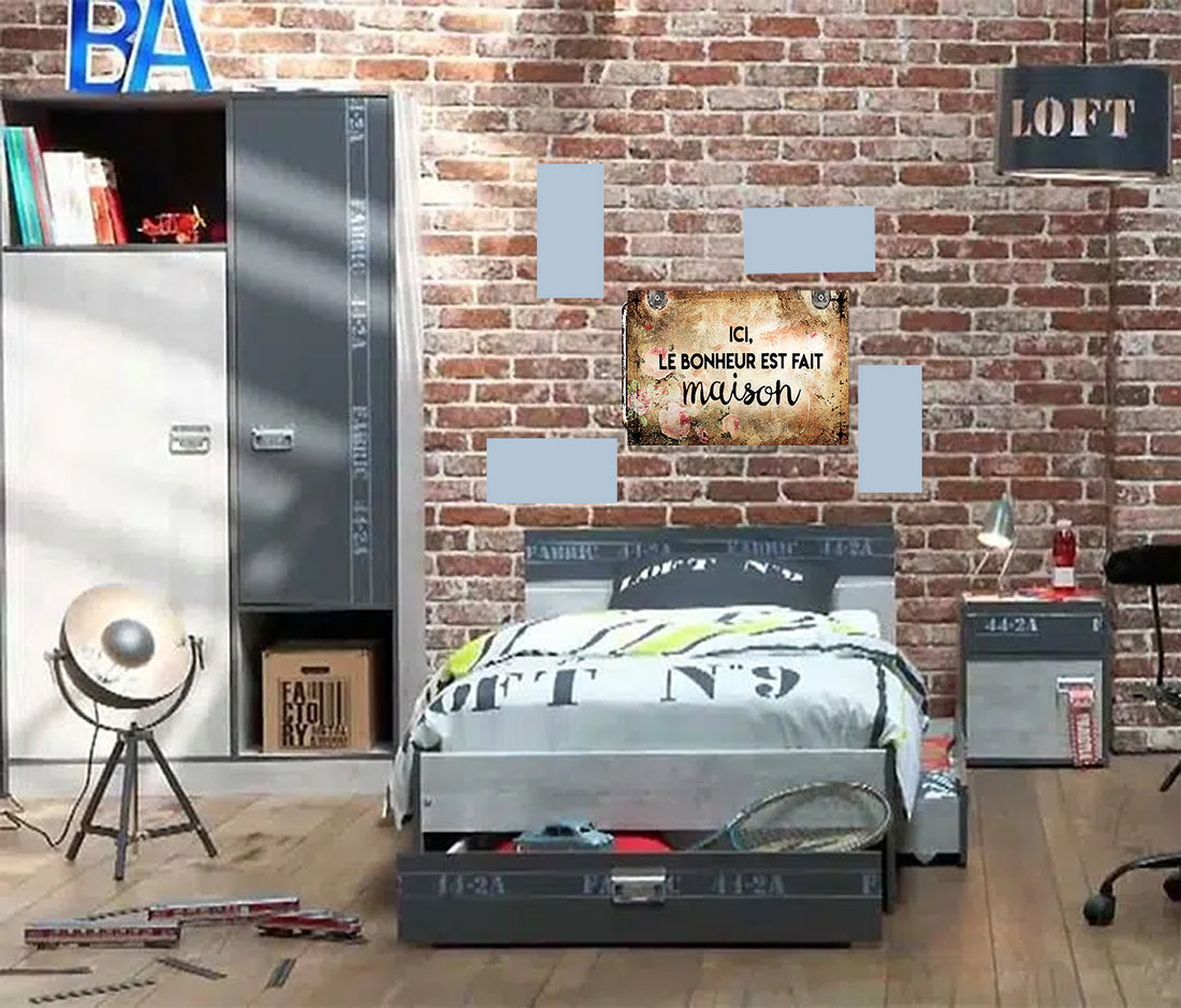 Tableau décoratif - plaque 21x30cm -  fait maison