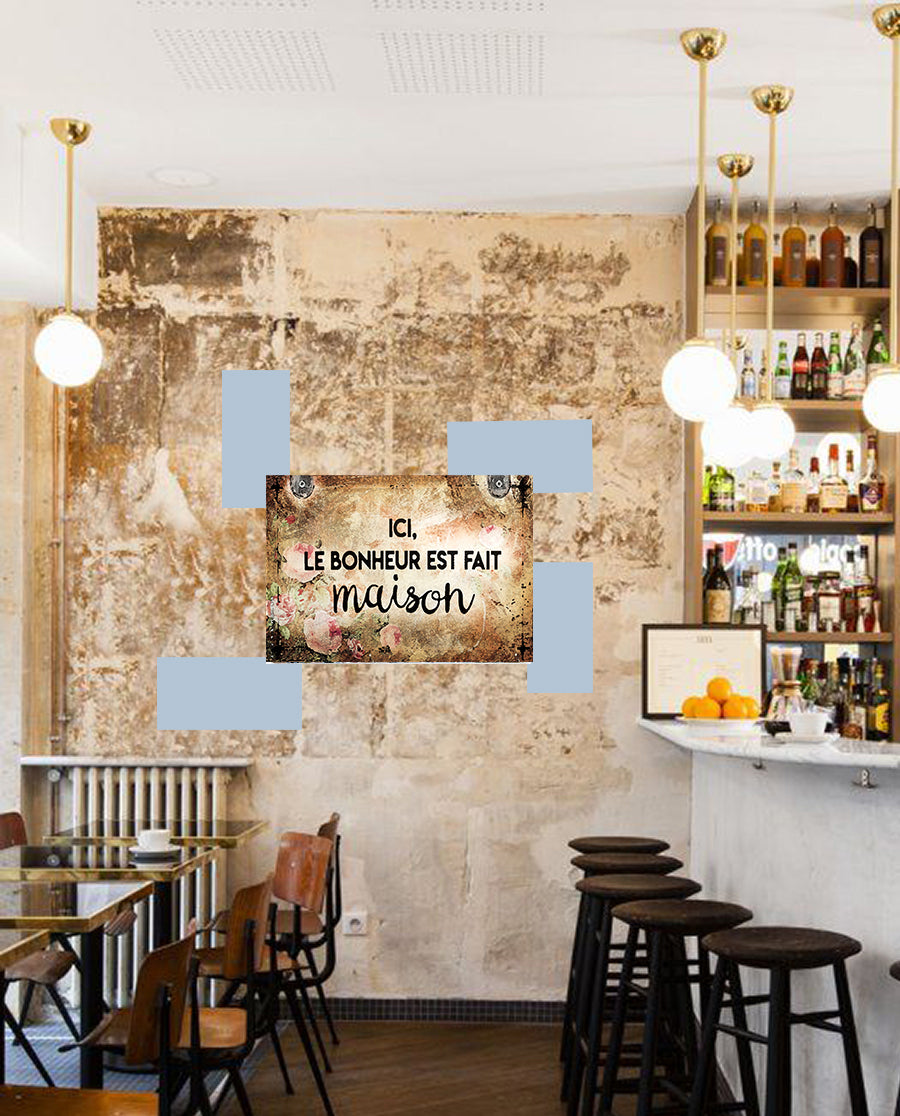 Tableau décoratif - plaque 21x30cm -  fait maison