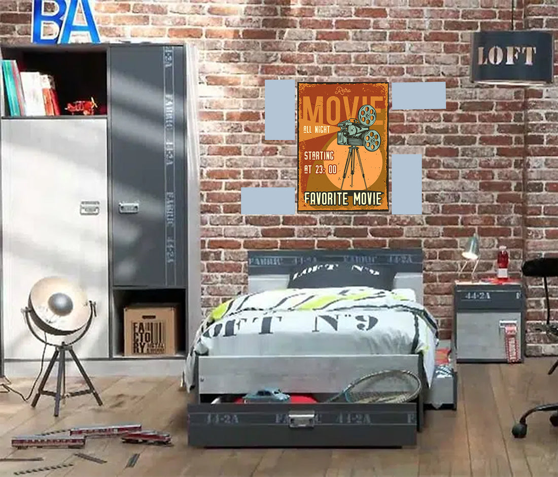 Tableau décoratif - Movie 42-30 cm vinyle mat