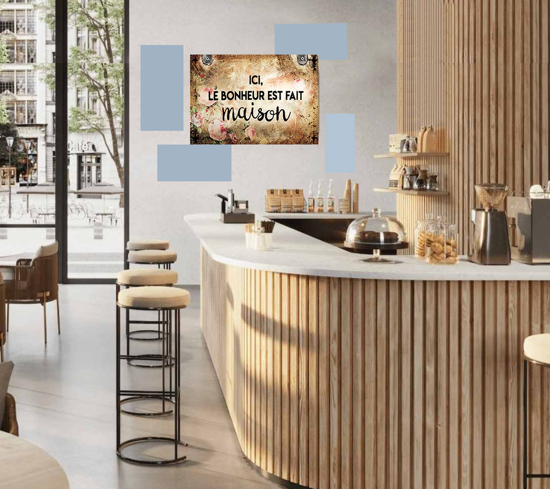 Tableau décoratif - plaque 21x30cm -  fait maison