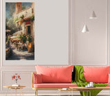 Tableau décoratif - maison jardin - 60x120 cm vinyle sur mdf