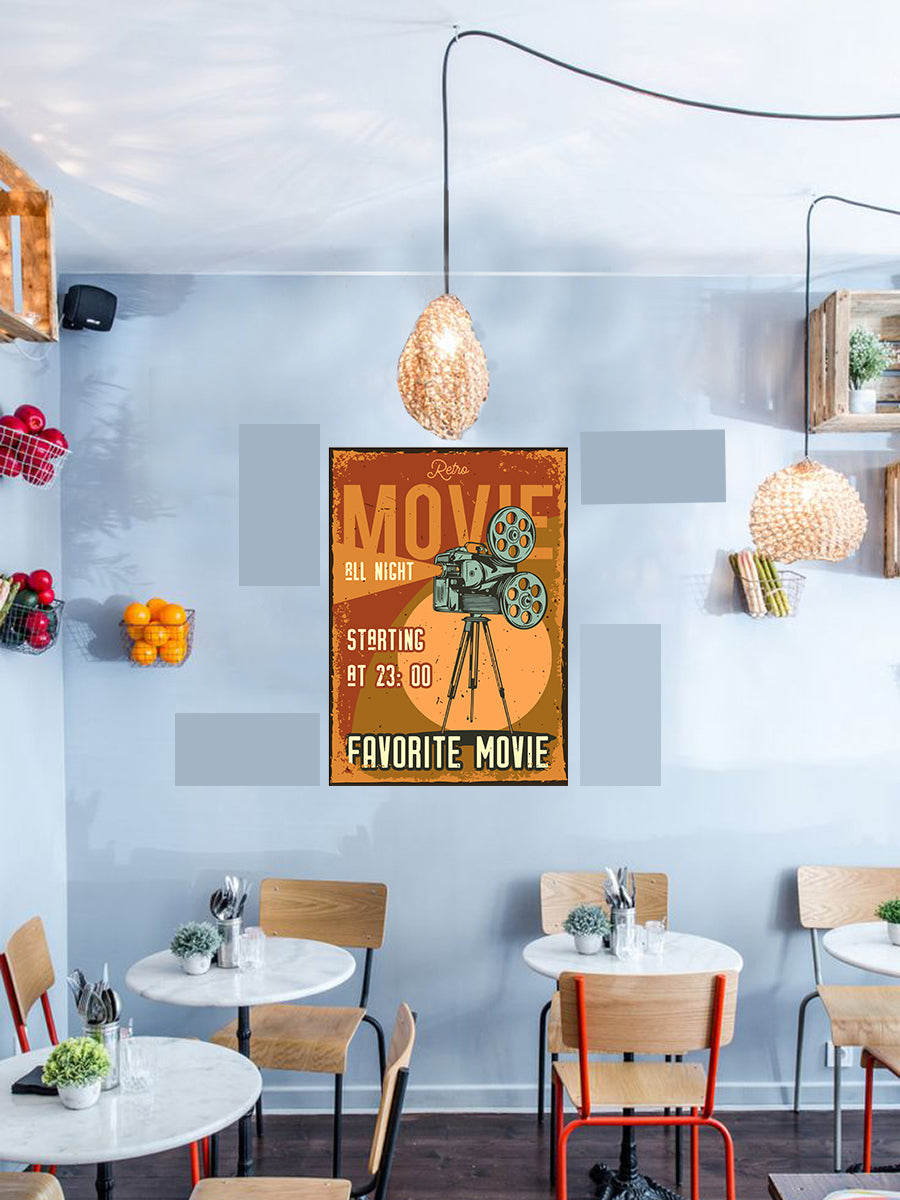 Tableau décoratif - Movie 42-30 cm vinyle mat