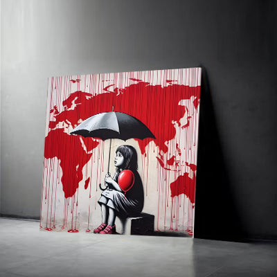 tableau "Le Monde qui Saigne"