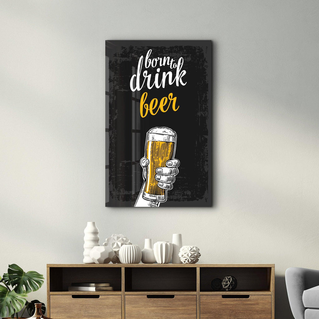 Poster "Born to Drink Beer"