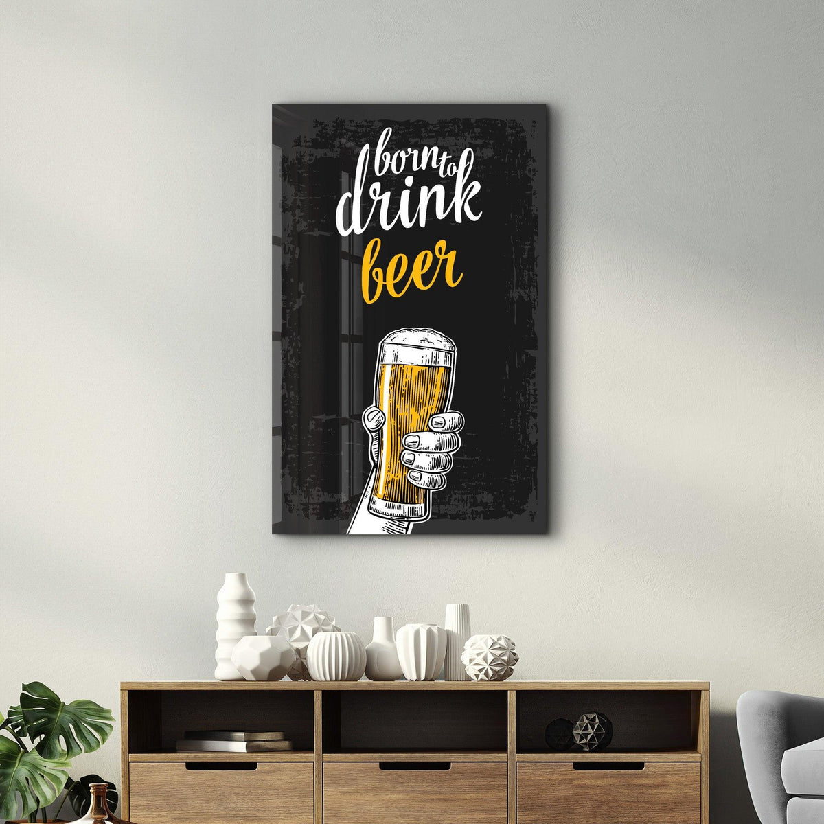 Poster "Born to Drink Beer"
