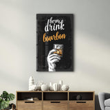 Poster décoratif "Born to Drink Bourbon – Urban Edition"