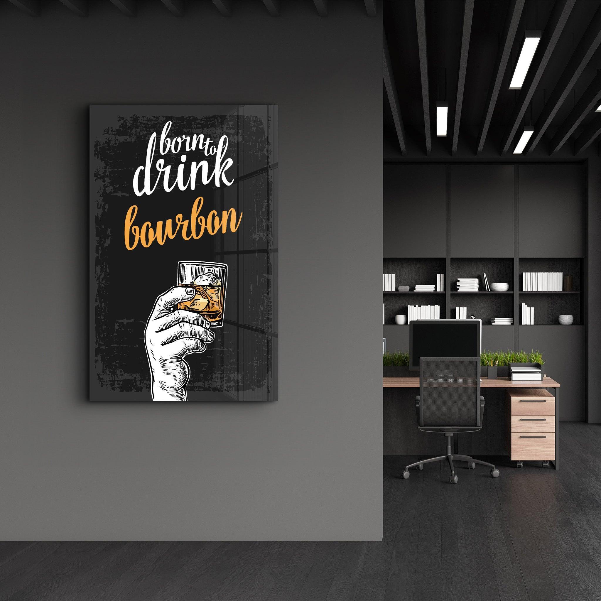 Poster décoratif "Born to Drink Bourbon – Urban Edition"