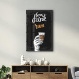 Poster décoratif "Born to Drink Rum – Urban Edition"