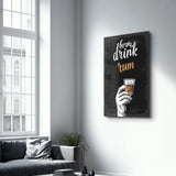 Poster décoratif "Born to Drink Rum – Urban Edition"
