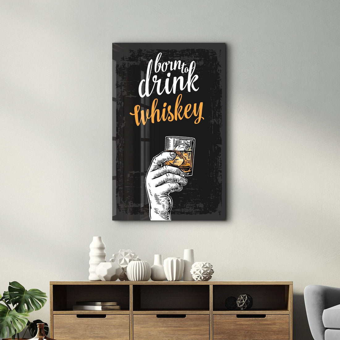 Poster "Born to Drink Whiskey"
