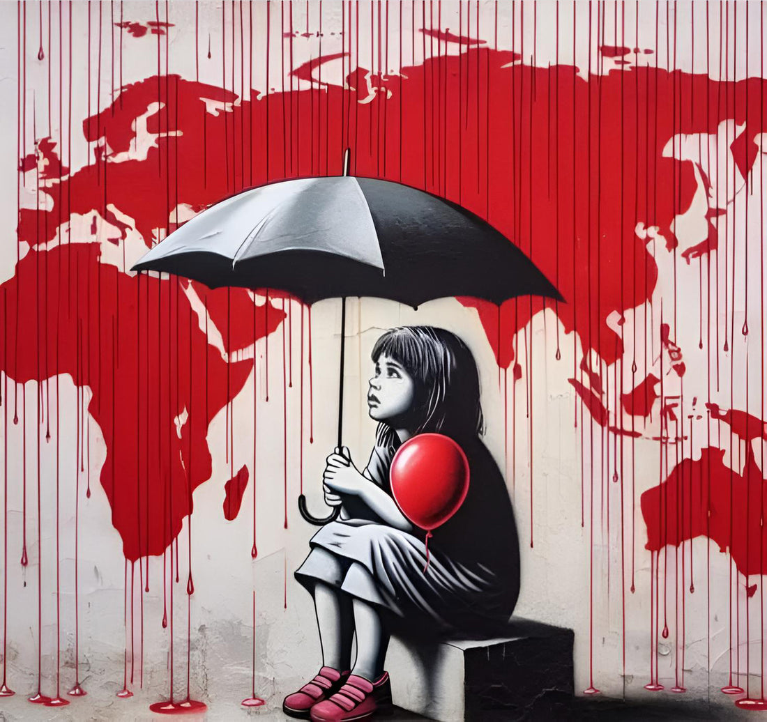 tableau "Le Monde qui Saigne"