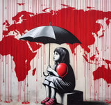 tableau "Le Monde qui Saigne"