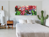 Tableau décoratif - Graffiti Oie 120-50 cm - vinyle mat