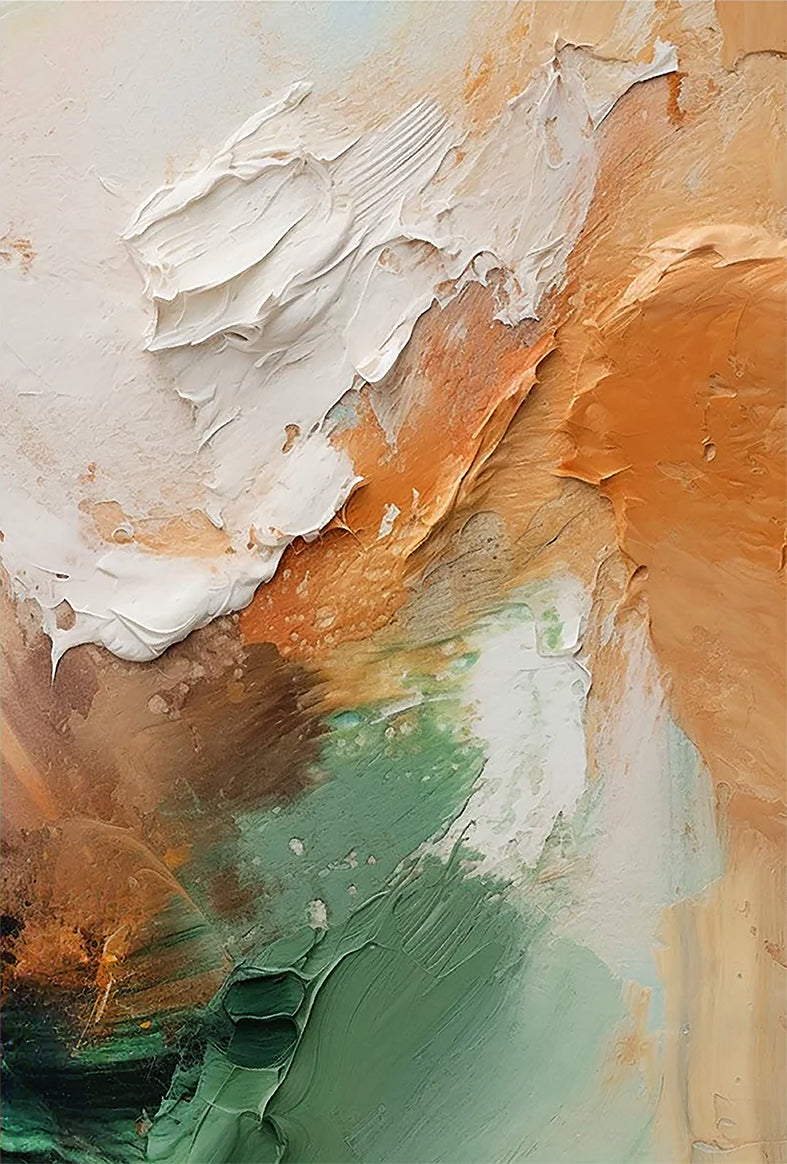 tableau  abstrait platre - 80x120 cm