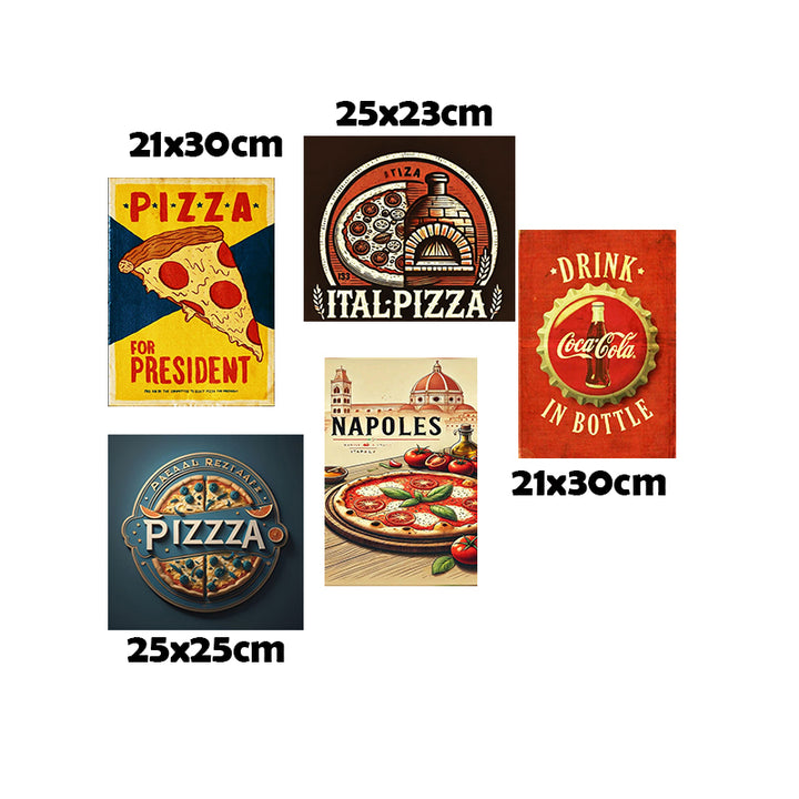 Pack Pizza 1  |  5 plaques