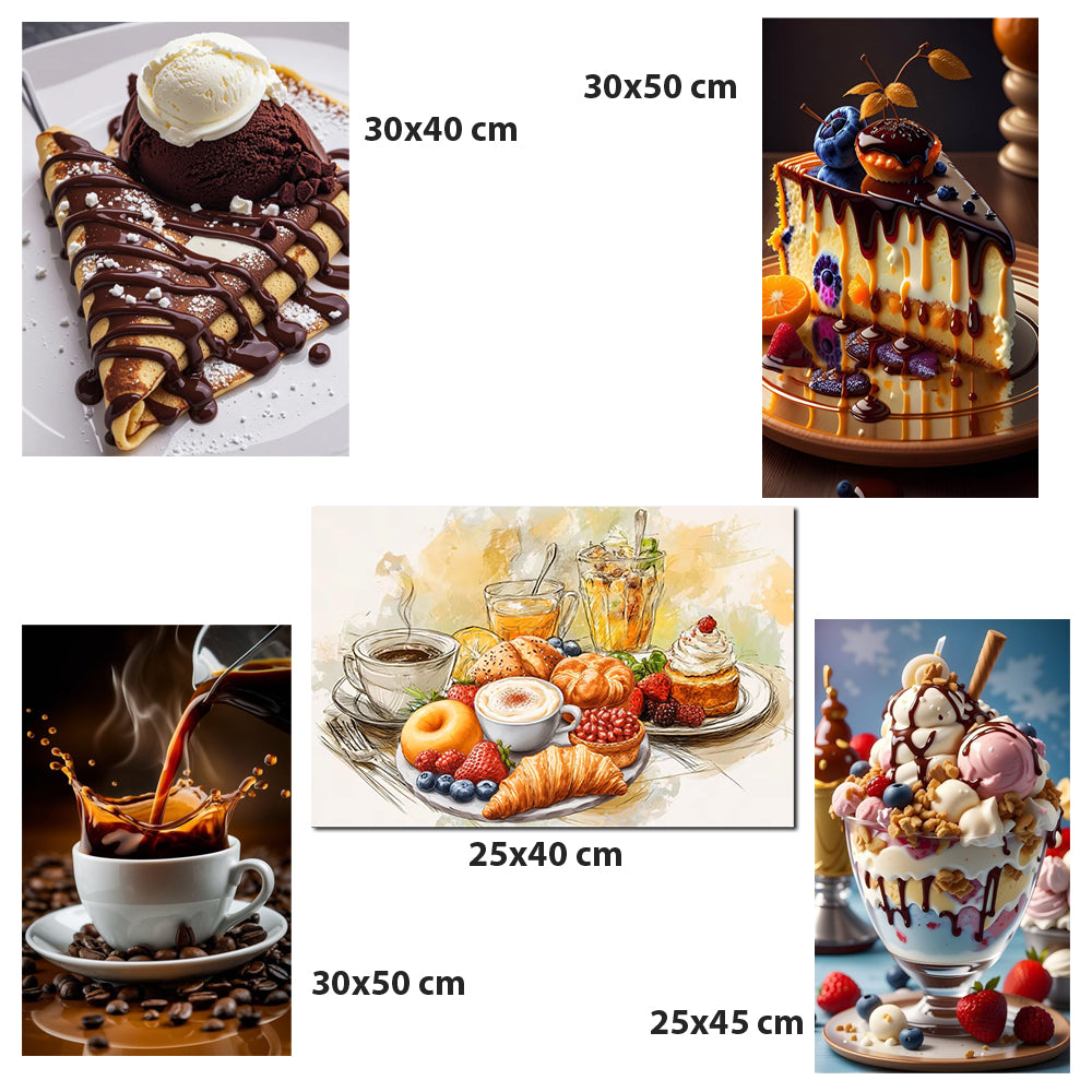 pack gourmandise sucré - 5 tableaux