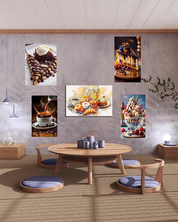 pack gourmandise sucré - 5 tableaux