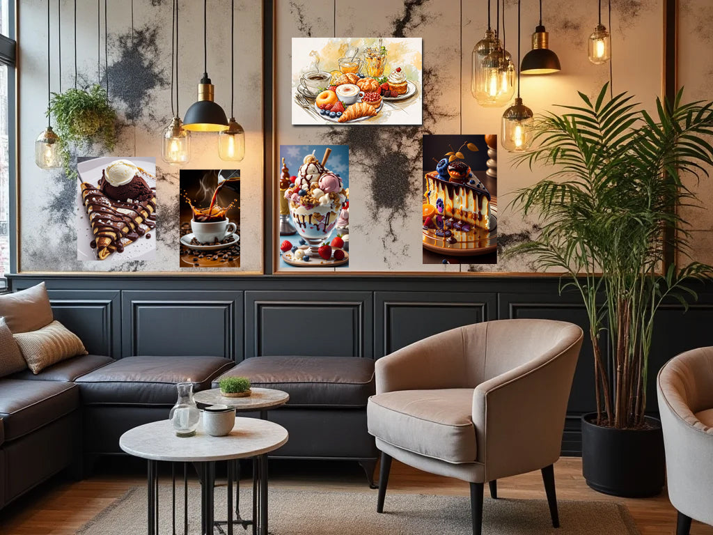 pack gourmandise sucré - 5 tableaux