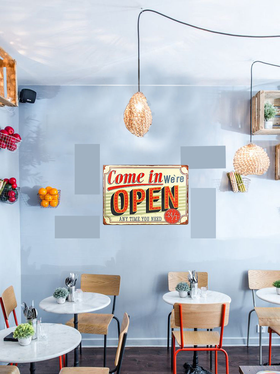 Tableau décoratif - plaque 31x22cm - open2