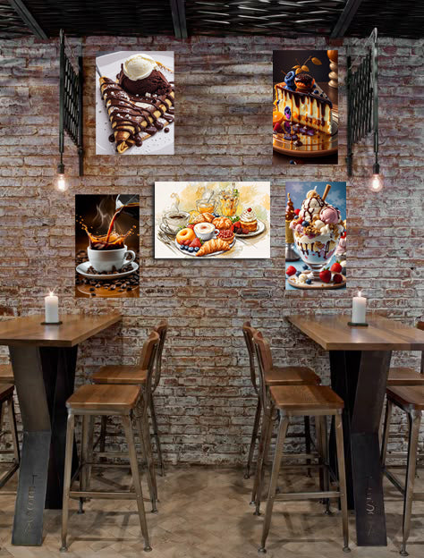 pack gourmandise sucré - 5 tableaux