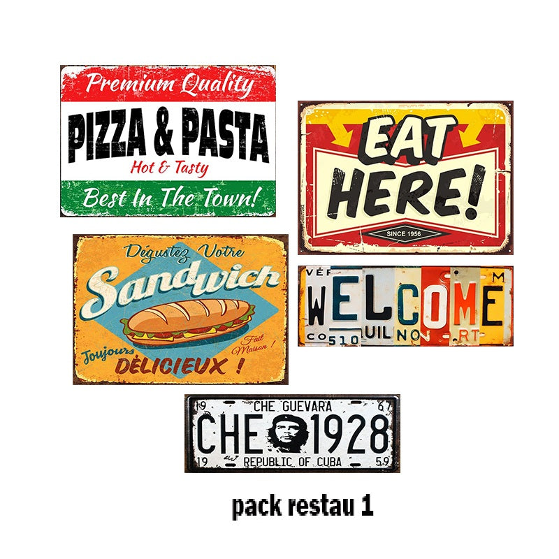 Pack Restau 1  - 5 plaques au prix de 4