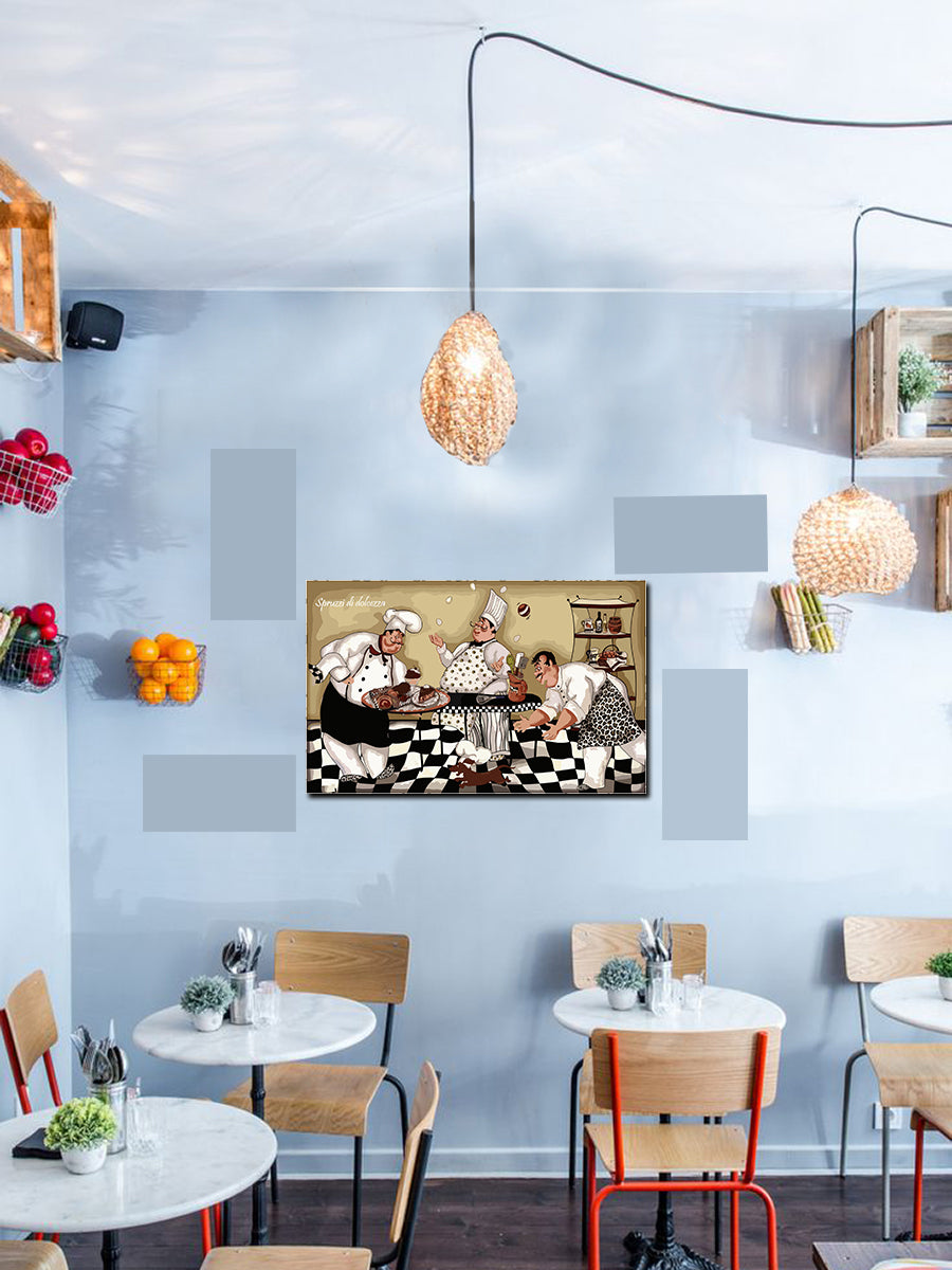 Tableau décoratif - Chef 60-40 cm - vinyle mat