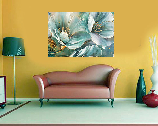 tableau tropicale vert- 80x120 cm