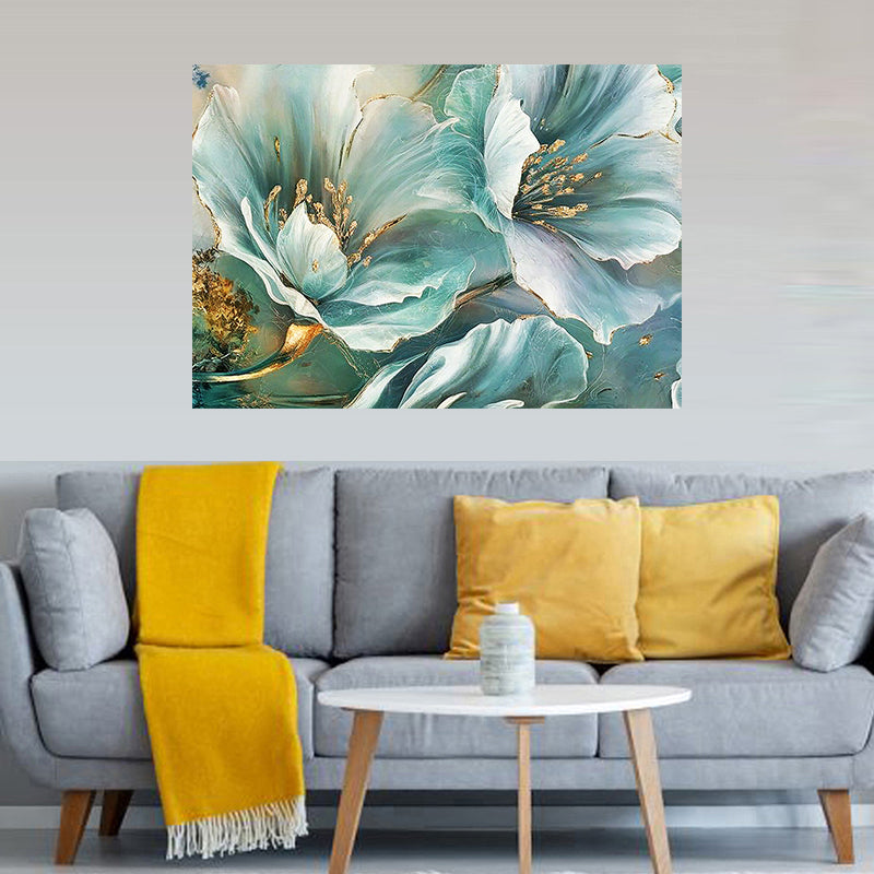tableau tropicale vert- 80x120 cm