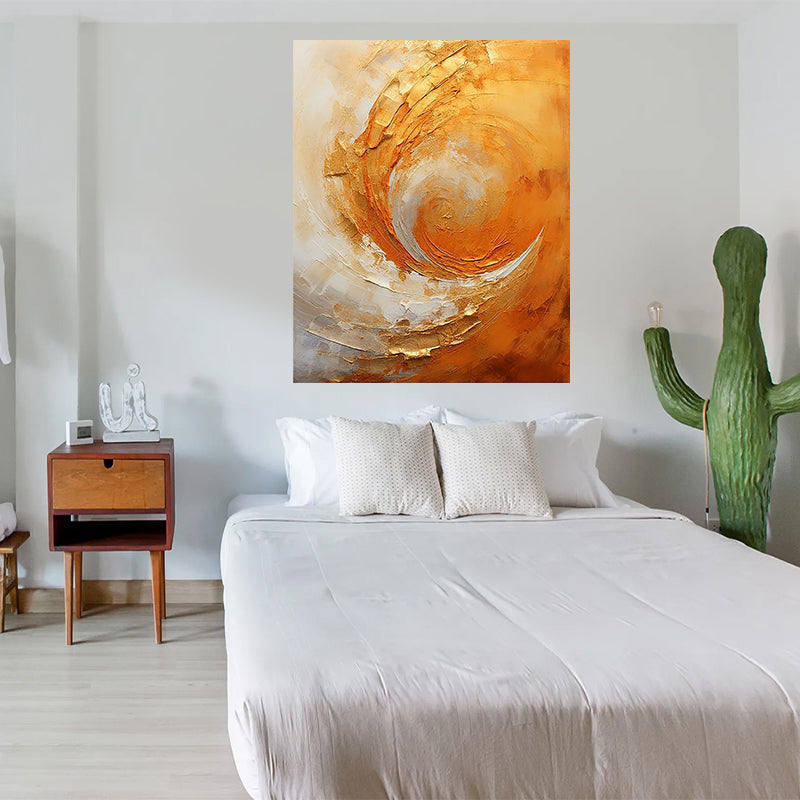 tableau vague soleil - 80 x 100 cm