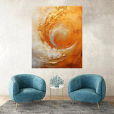 tableau vague soleil - 80 x 100 cm