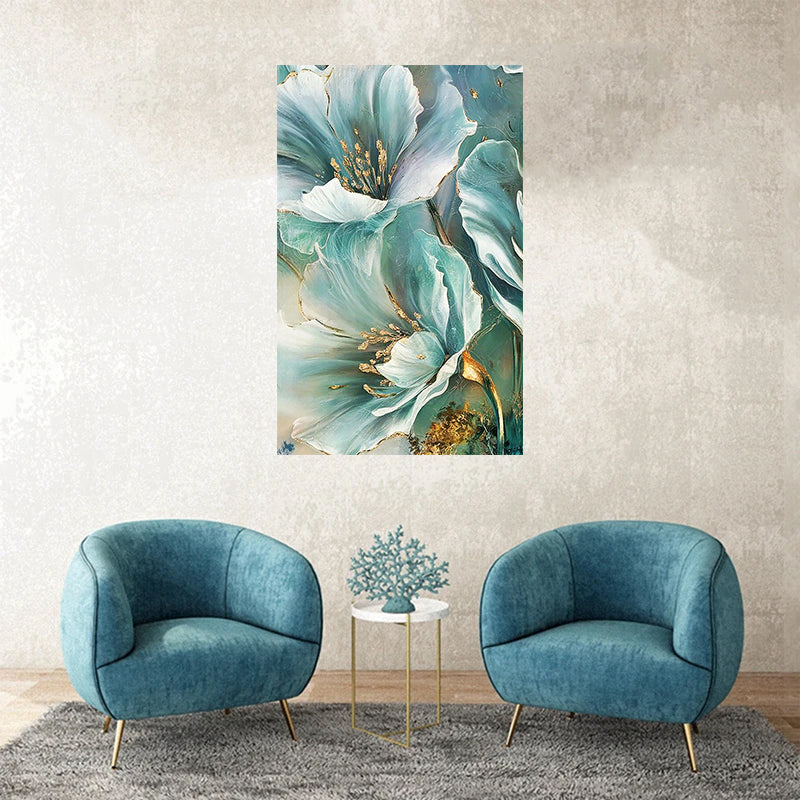 tableau tropicale vert- 80x120 cm