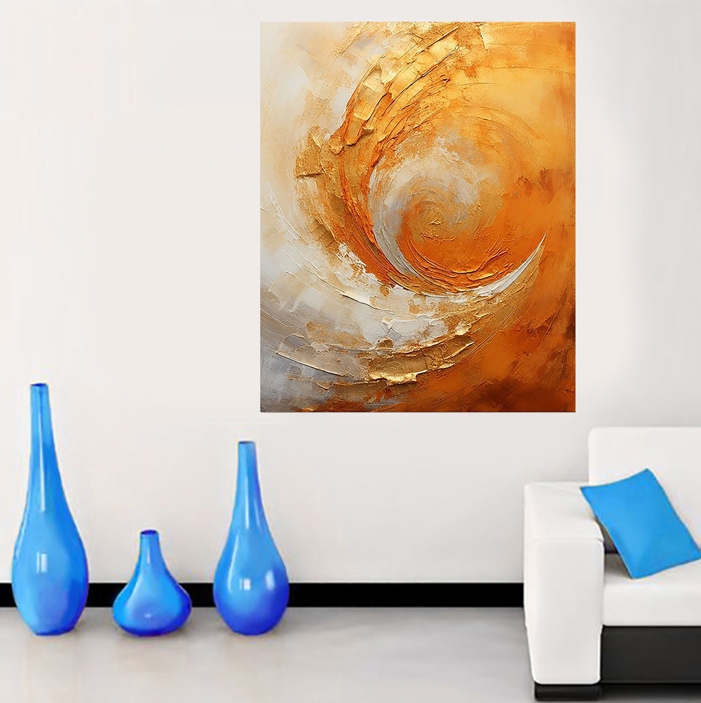 tableau vague soleil - 80 x 100 cm