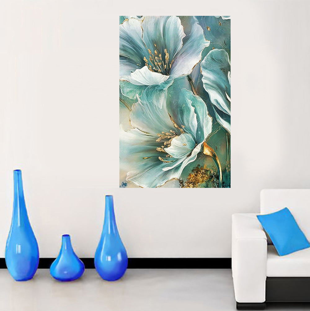 tableau tropicale vert- 80x120 cm