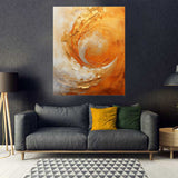 tableau vague soleil - 80 x 100 cm
