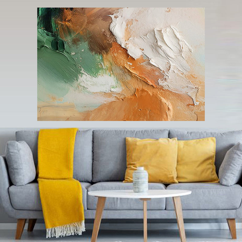 tableau  abstrait platre - 80x120 cm