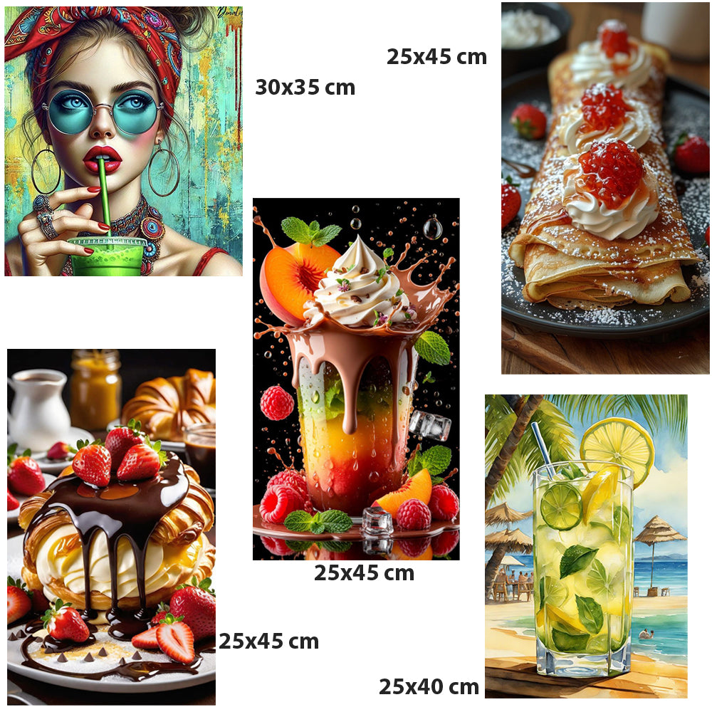 pack coktail sucré bon gout - 5 tableaux