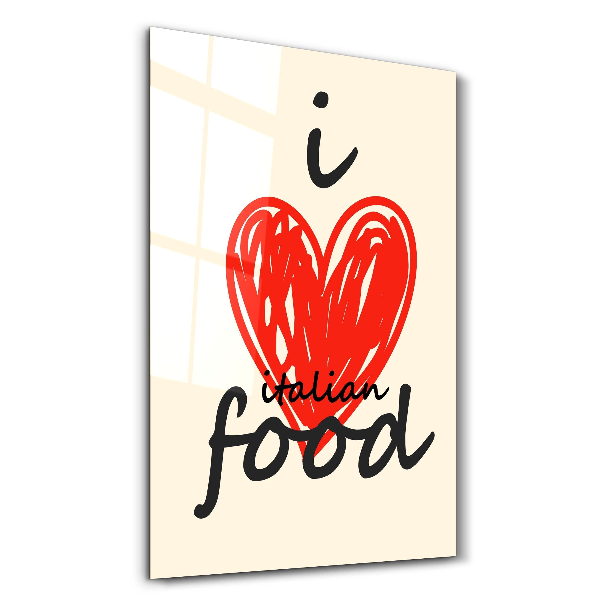 Poster gourmand "I ❤️ Italian Food"