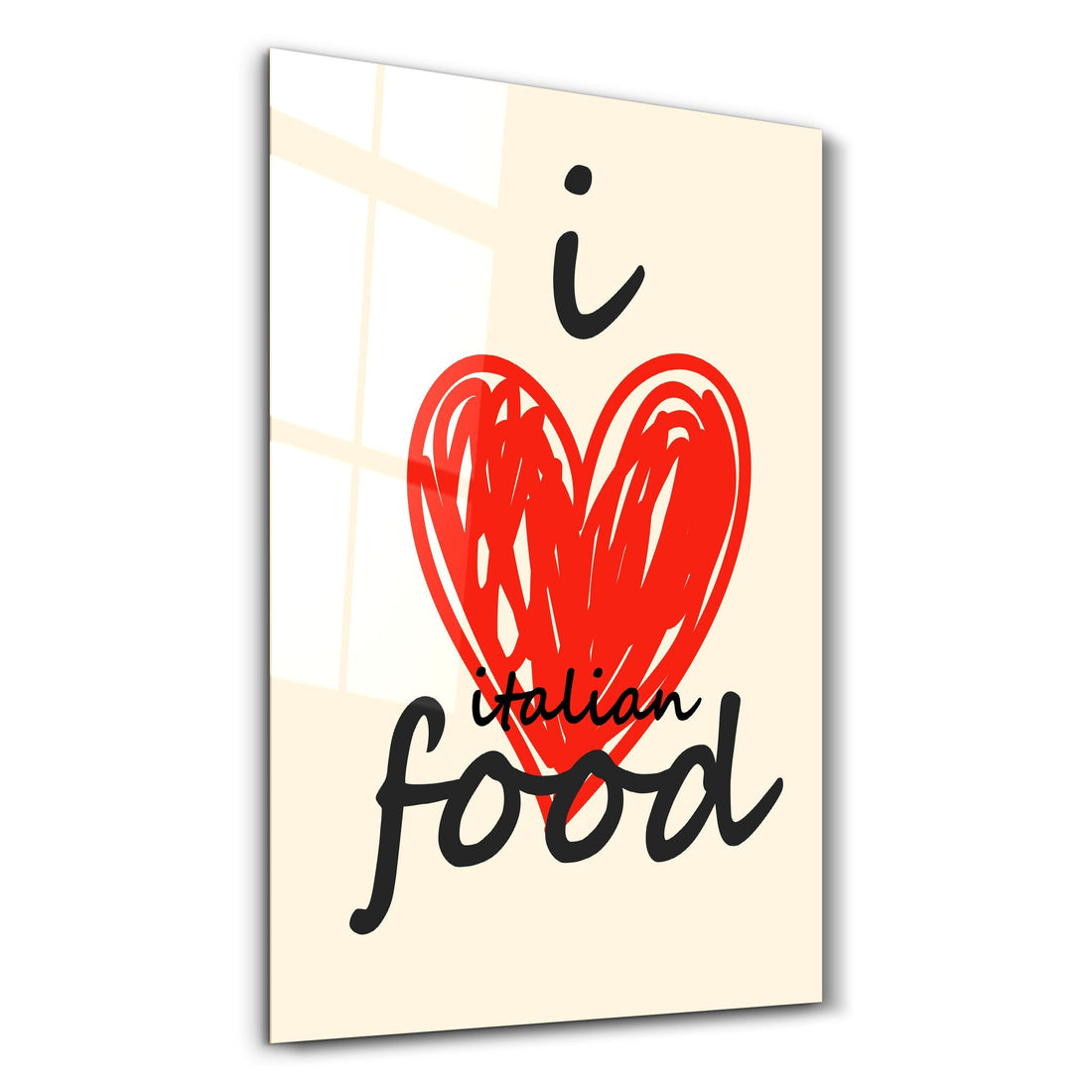 Poster gourmand "I ❤️ Italian Food"